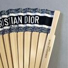 Brand New Folding Fan Navy Black Sensu Novelty