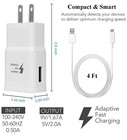 For Samsung Galaxy Tab A 4 E S2 Tablet Wall Charger   Usb Micro Charging Cable