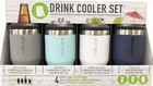 Reduce Cold Bottle can Cooler      Double Wall Vacuum Insulated Sweat-free 4 Pack