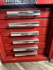 Vintage Mac Tools Mb302 H3 6 Drawer Mini Side Cabinet Red Usa 2 Keys  nice 