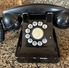 Vintage Bell System Black Rotary Dial Telephone Western Electric Works Great 
