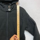 The North Face Caroluna Jacket Womens L Black Quilted Full Zip Hooded Fleece