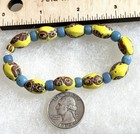 Strange Eyebeads  early 1900   s  And Divine R-egg Blue Padres African Trade Beads