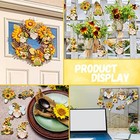 Pcs Summer Wood Ornaments Gnome Butterfly Hanging Decoration 36 Sunflower