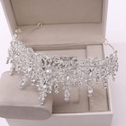 Silver Tiara And Crown For Women Crystal Queen Rhinestone Princess  Wedding Gift