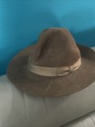 Vintage Brown Felt Campaign Leader Hat Park Boy Scout Ranger Patrol 7 3 8