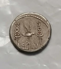 Roman Silves Coin Mark Antony  32-31bc Denarius Leg Iv