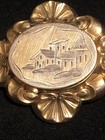 Engraved Victorian Mourning Brooch 