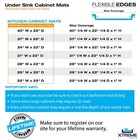 Xtreme Mats Under Sink Kitchen Cabinet Mat Drip Tray Liner - Various Sizes color