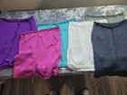 Gigi Hunter Collection Multi Color Knit Mini Skirt Drawstring Crochet Trim M