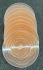 Vintage Plastic Dish Set 8 Cups   8 Plates Pink