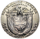 Panama Half Balboa  1982 Gem Unc armored Bust rare 400 000 Minted free Shipping