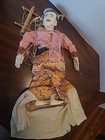 Vtg Burmese Dancer Marionette String Puppet Handcrafted Traditional Dress 21 