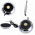 Jinyan Tattoo Foot Pedal round Stainless Steel Tatto Foot Pedal Gem Style 360 De