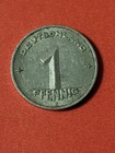 1952 E German Democratic Republic Pfennig Free Shipping