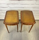 Federal Style Inlaid Pembroke Side Tables 2pc