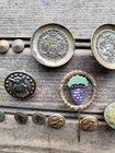 Vintage Lot Of Us Military Police Buttons And Pins Rare Unknown 