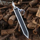 Berserk Guts Dragon Slayer Sword Replica 45 5  Black Silver Anime Display