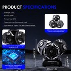 200w Moving Head 18 Led Rotating Beam Dmx Stage Light Rgbw Dj Disco Party Club
