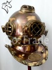 Antique Scuba Sca Divers Diving Helmet Us Navy Mark V Deep Sea Marine Diver Gift