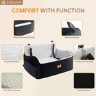 Car Seat For Large Size Dog  Booster Seat For Dogs Under 55 Lbs Or 2 Small Dogs 