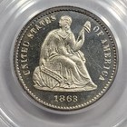 1863 H10c Seated Liberty Half Dime Pcgs Pr64 Cac Ogh 2 1 Frosty Obv Cam  k945