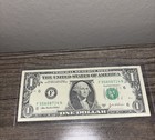 2003a  One Dollar Bill Note  Offset Printing Error Sn f55608714n 