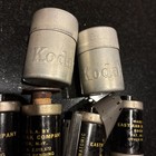 Kodak Film Canisters 6pc Set Vintage Aluminum Embossed Logo 35mm  panatomic Film