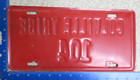 Washington License Plate Colville Red Tribal Indian Tribe Tag  104 Rare 1983