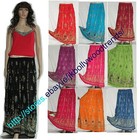Long Sequin Skirt Boho Bollywood Belly Dance Hippie Gypsy Maxi Long Skirt