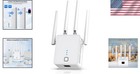 Dual Band Wifi Booster 1200mbps - Covers 10000 Sq  Ft For Seamless Streaming