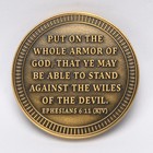 Armor Of God Christian Challenge Coin     Double-sided 1 75 Inches  1-pack Gold