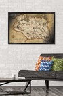 Trends International Elder Scrolls Skyrim Map Mounted Poster 22 375 X 34