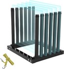 Windshield Rack 5 9 Slot Lite Auto Glass Holder With Rubber Foam Pad Protection