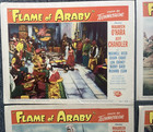 Vintage 1951 Flame Of Araby Maureen O hara Chandler Movie Lobby Card Lot Of 8
