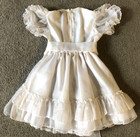 Vtg Merry Girl Party Dress Girl s White Lace Flower Girl Dress - Size 6