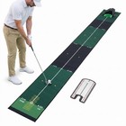 Indoor Putting Green For Home   Office - Golf Training Aid With Mat   Mirror - P