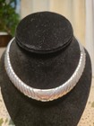 Vintage Taxco Style Mexico 925 Sterling Silver Torque Necklace Clasp  Heavy