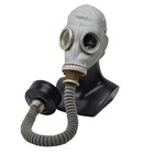 Cold War Era Soviet Military Gas Mask Gp-5 Grey Hose W Black Nato Modern Filter