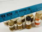 Lot  9  Antique Ld Caulk Ss White Dental Glass Bottles W  Stoppers Porcelain