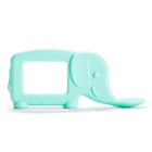 Munchkin   The Baby Toon    Silicone Teether Spoon  Elephant  Mint  as Seen On Shar