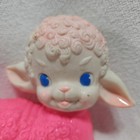 Vtg 1955 Sun Rubber Co Lamb Squeak Toy Kitsch Squeaker Works Rare Pink Body 6 