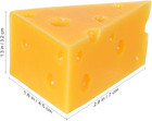 Artificial Cheese Wedge Prop Realistic Fake Cake Slice Simulation Food Model Fau