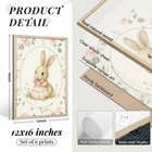 Vintage Nursery Wall Art Baby Girl Room Canvas Wall Decor Pink Flower Bunny P   