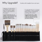 Artify 30-piece Expert Paint Brush Set  With Canvas Roll And Palette Knife