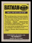1989 Topps Batman Movie Trading Card  44  wait ll They Get A Load Of Me 