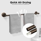 Vintage Style 4-piece Bathroom Accessory Set Oil Rubbed Bronze 24  Towel Bar