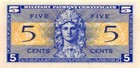 Usa   Mpc  5  Cents  1952  Series Of 521  Plate   48  Circulated Banknote M7