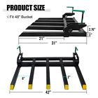 Clamp On Debris Forks To 48  Bucket 2500lb Attachments Loader Skid Steer Tractor