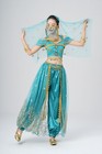 Women s Aladdin Jasmine Princess Belly Dance Bollywood Set Halloween Costumes